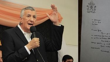 “Casi me caigo de espaldas cuando recibí la carta del Papa”