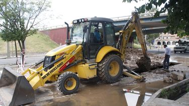 Cortaron la Rawson para arreglar las cloacas