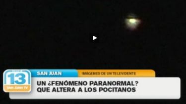 Pocito: Captan una extraña luz en el cielo y hablan de fenómeno paranormal