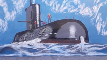 El Bº ARA San Juan homenajeó con un mural al submarino