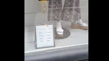 Lo twiteó Rial: ¿una rata en la vidriera de una cadena con sede en San Juan?