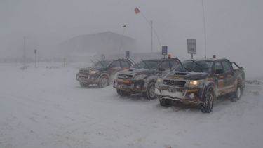 Veladero y Lama bajo la nieve