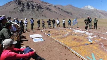 Cruce: Los expedicionarios recibieron una charla sobre la travesía de San Martín