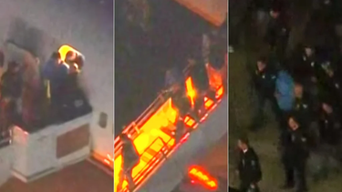 Video: encapuchado y bajo una gran custodia, así llegó Maduro a Estados Unidos para ser juzgado por narcotráfico