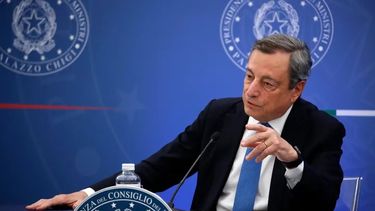 Mario Draghi, primer ministro italiano, anunció su dimisión