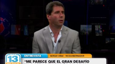 El vicegobernador habló de todo y espera a Gioja de vuelta en febrero