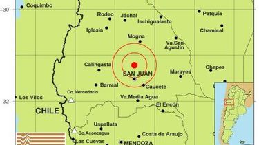 Empezó la tarde movidita: tembló con epicentro en San Juan