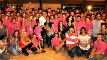 Los artistas preparan el espectáculo final