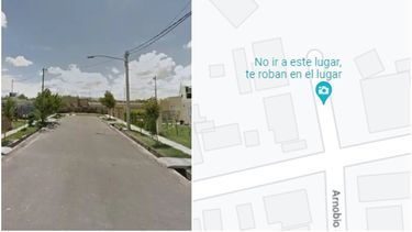 No ir, acá te roban: la ubicación sanjuanina que alerta de robos