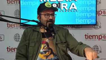 Marcelo Casiva, durante una entrevista en el ciclo Media Hora Entre Preguntas, del canal de streaming de Tiempo de San Juan.