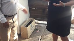 Desarrollo Humano contactó al hombre que protestó encadenado en la Plaza 25 de Mayo