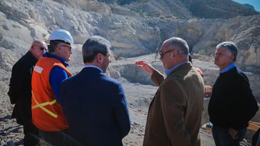 Sergio Uñac recorrió el portal de la obra del Túnel de Zonda