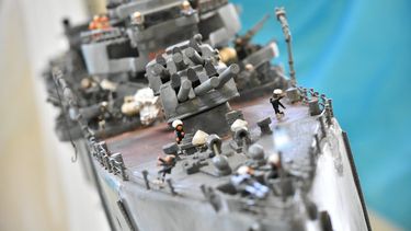 La impresionante maqueta del ARA General Belgrano, realizada por un sanjuanino