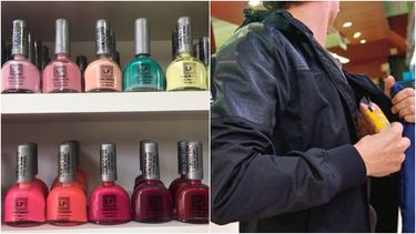 Los ladrones más coquetos: los condenaron por robar 10 esmaltes de un supermercado de Capital