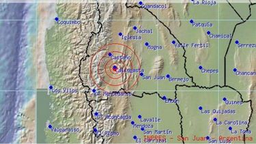Tembló en San Juan y lo sintieron en Sierra Chica, Córdoba