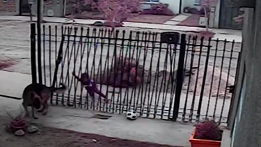 El dramático video de un nene pocitano que terminó abajo de un portón