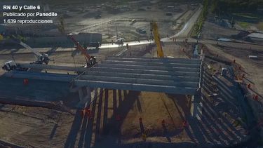 Fabuloso: así se ve el avance de obra de los puentes en Ruta 40 desde el aire