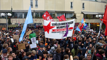 Manifestación de estudiantes en Berlín, Alemania