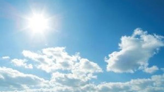 Máxima de 26º con cielo algo nublado toda la jornada