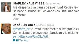 Marley, ¿se sube a la mula para el Cruce de Los Andes 2013?