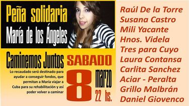 Festival en ayuda de una joven para que vuelva a caminar