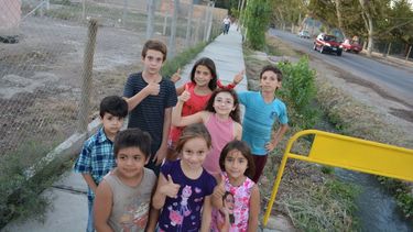 Inauguraron veredas en Rawson