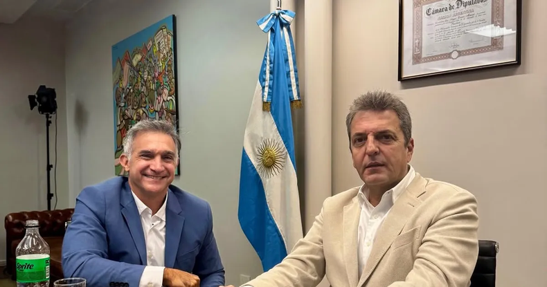 Aranda y Massa, en la reunión de la semana pasada.