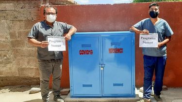 Valle Fértil: colocan gabinetes de residuos patogénicos en los centros de salud