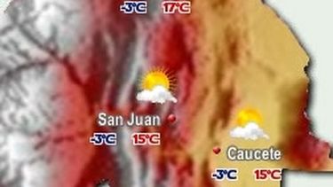 Mucho frío en el fin de semana sanjuanino