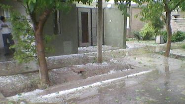 Lluvia y granizo: poco, pero contundente