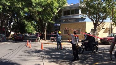 Alerta: fuga de gas en esquina céntrica