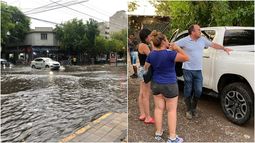 Tras las lluvias, Capital y Rivadavia desplegaron operativos con equipos de bombeo, limpieza y asistencia