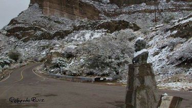 Jáchal amaneció nevada: mirá la hermosa galería de Roberto Ruiz