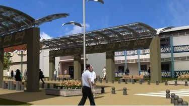 Paradores, árboles virtuales y mucha luz, claves de la peatonal de Rawson