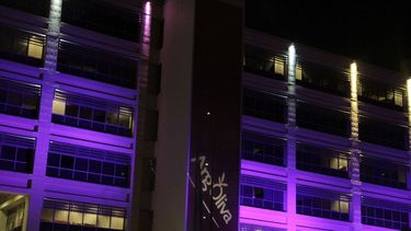 Mirá la iluminación especial en el Centro Cívico