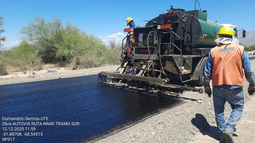 Las obras de la Ruta 40 Sur quedaron paradas en marzo. Las obras de la Ruta 40 Sur quedaron paradas en marzo.