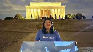 La sanjuanina que viajó a Estados Unidos por una beca, convive con personas de otros países y juega al rugby en sus ratos libres