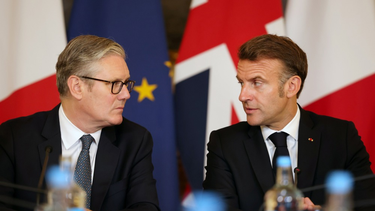 El primer ministro de Reino Unido, Keir Starmer,&nbsp; y el presidente de Francia, Emmanuel Macron