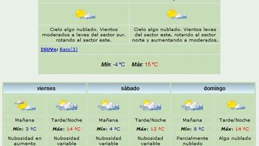 Anuncian máxima de 15 grados y viento Norte