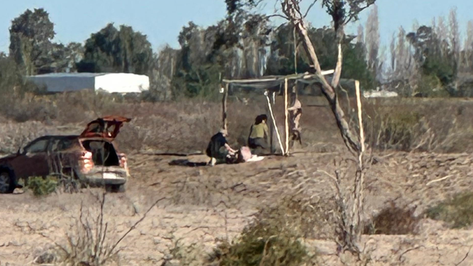 Atraparon in fraganti a dos supuestas brujas en medio de un ritual con un chancho muerto en Albardón