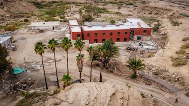 El Hotel Del Bono Termal, ubicado en La Laja, Albardón, luce casi terminado.