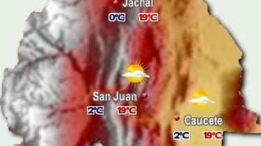 Heladas y nubes para el fin de semana sanjuanino