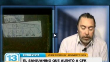 Conocé al sanjuanino que alentó a CFK contra el derrame gorila