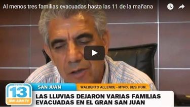 Oficial: al menos tres familias evacuadas hasta las 11