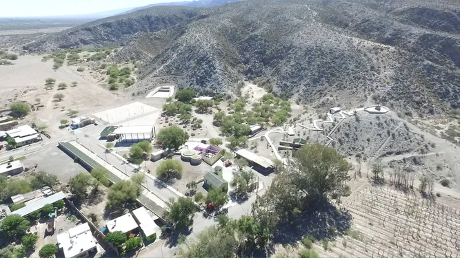 El Complejo Ceferino Namuncurá de San Martín, desde el aire.
