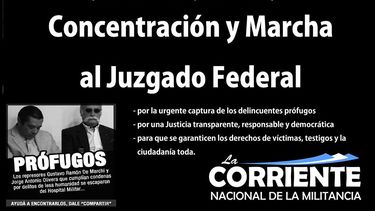 Fuga de represores: El jueves habrá una marcha en reclamo de respuestas
