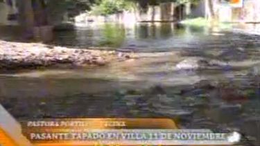 Denuncian que viven bajo el agua por un pasante tapado