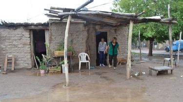 Las familias de Albardón y Caucete, las más afectadas por la lluvia