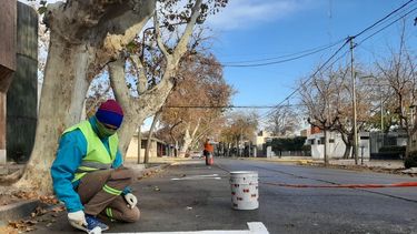 Perlita del ECO: las avivadas con la pintura amarilla en la ciudad sanjuanina