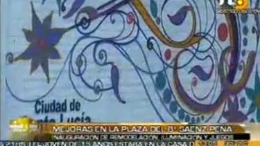 Santa Lucía remodeló dos plazas